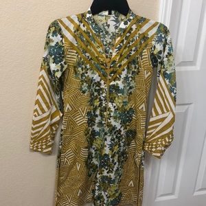 Mustard and green Top